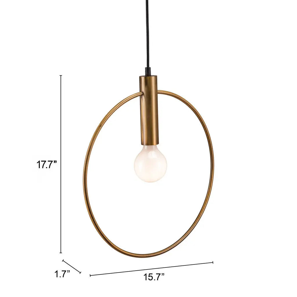 Gold Ring Metal Dimmable Chandelier - GreatEagleInc
