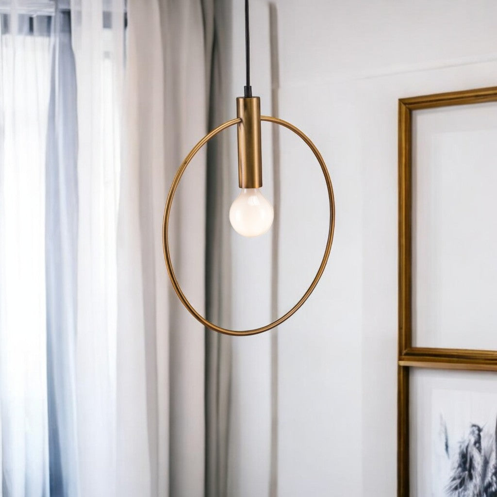 Gold Ring Metal Dimmable Chandelier - GreatEagleInc