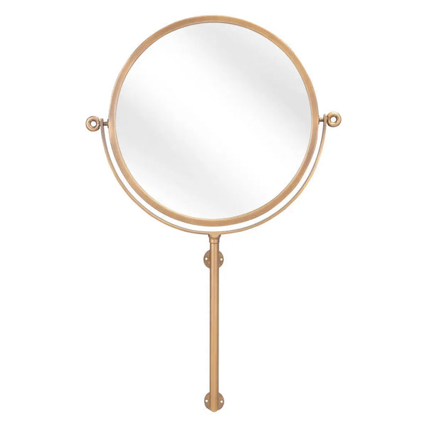 Gold Round Wall Mount Mirror - GreatEagleInc