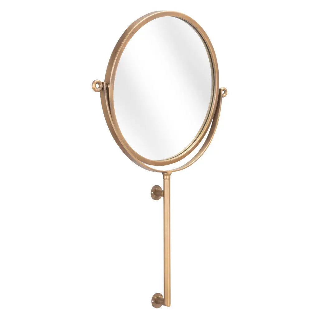 Gold Round Wall Mount Mirror - GreatEagleInc