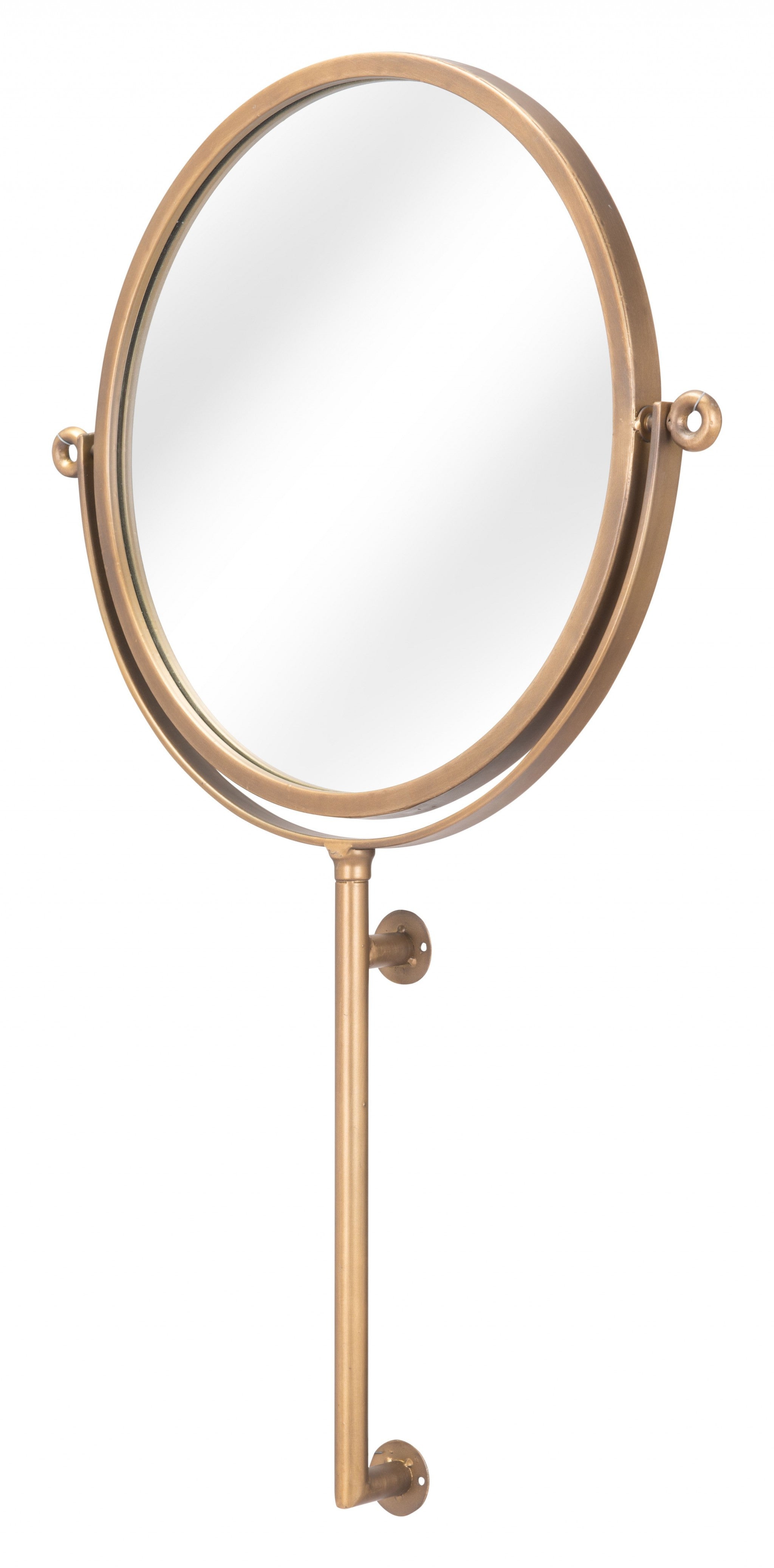 Gold Round Wall Mount Mirror - GreatEagleInc