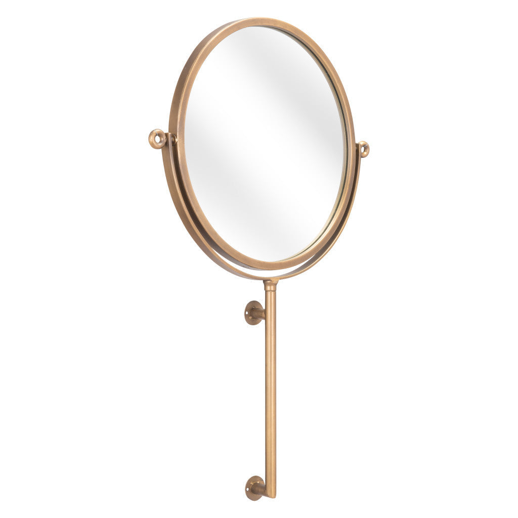 Gold Round Wall Mount Mirror - GreatEagleInc