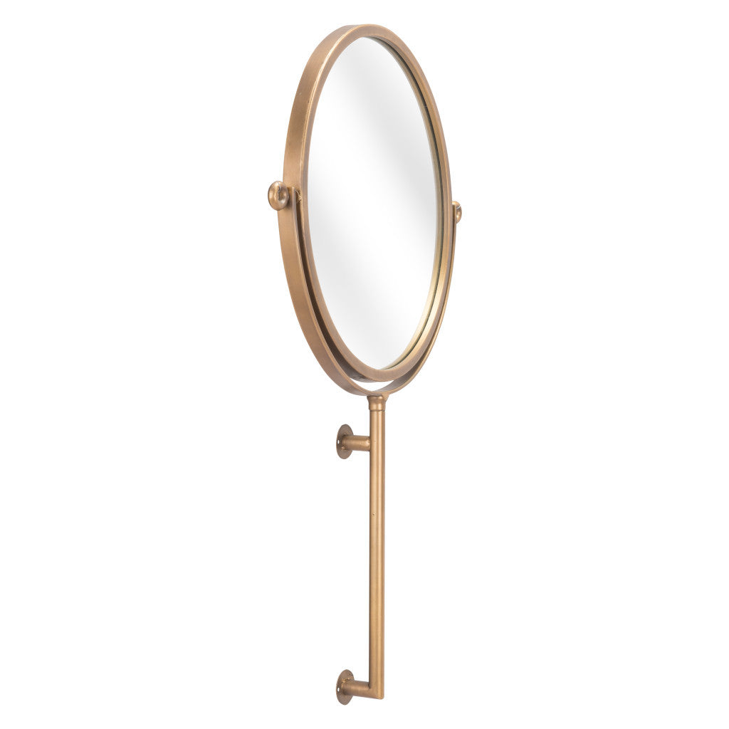 Gold Round Wall Mount Mirror - GreatEagleInc