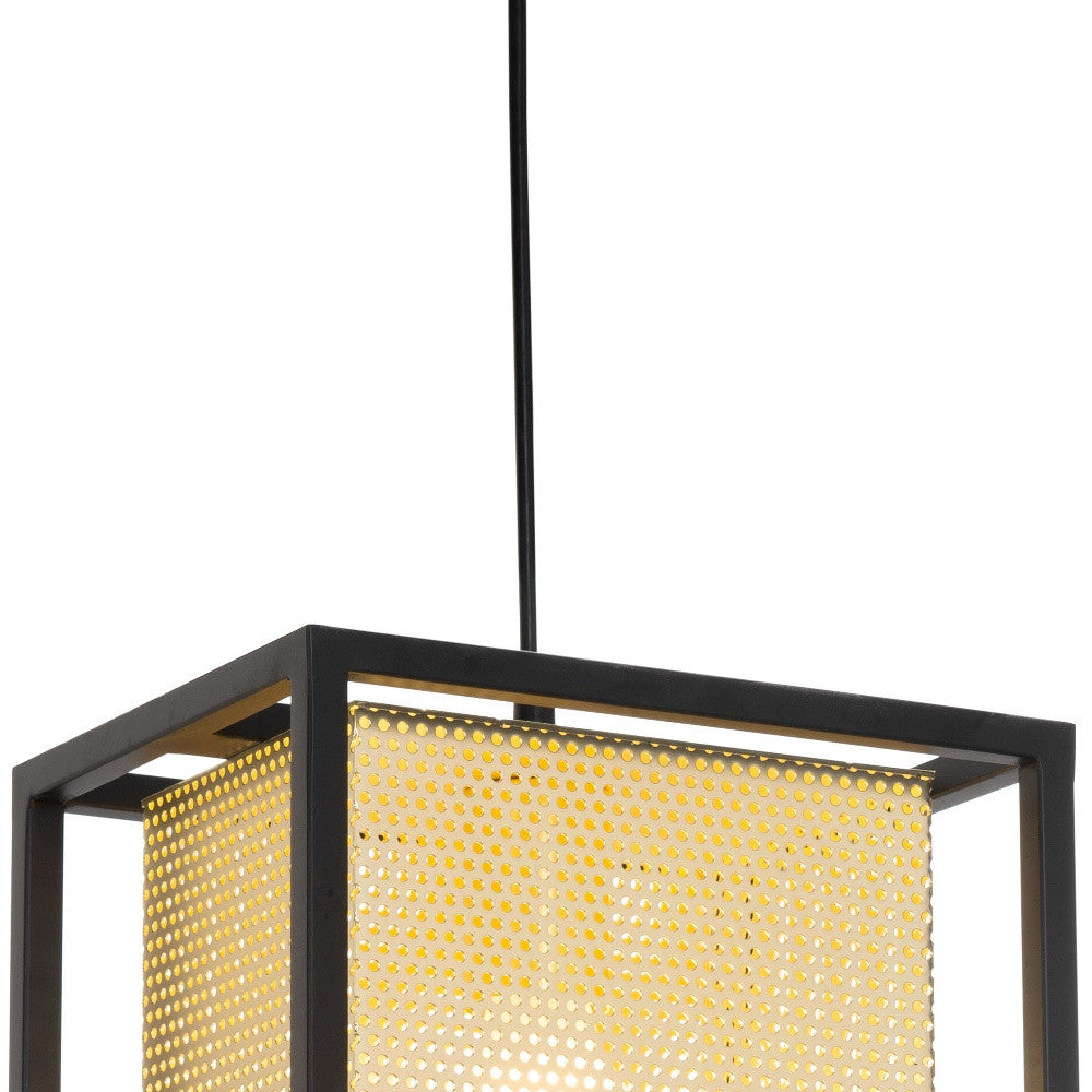 Gold and Black Geometric Metal Ceiling Light - GreatEagleInc