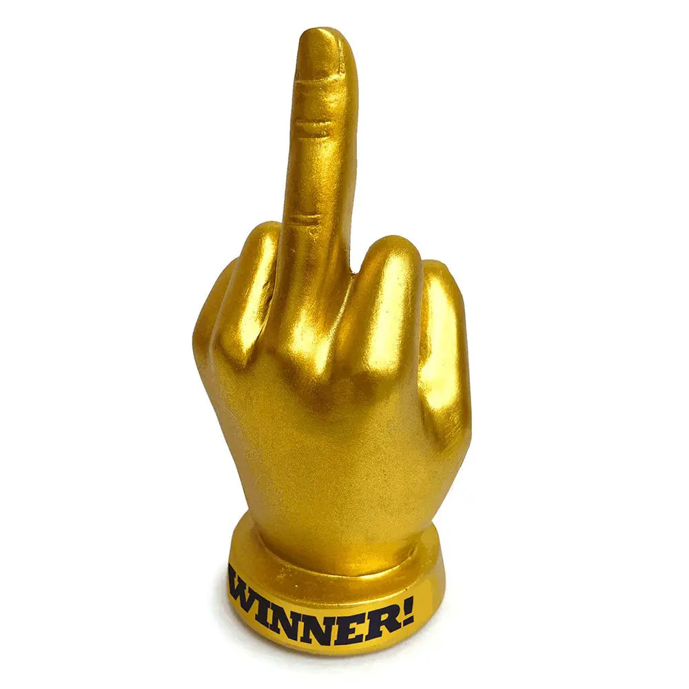 Golden F-U Finger Trophy - GreatEagleInc