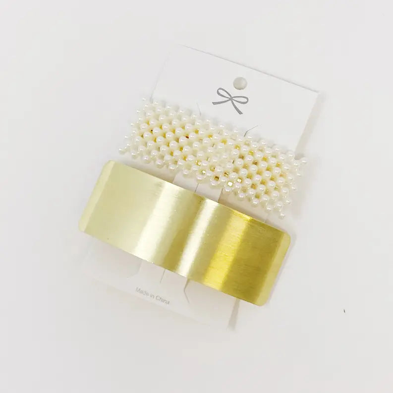 Golden Pearl Hair Barrette Ellison+Young