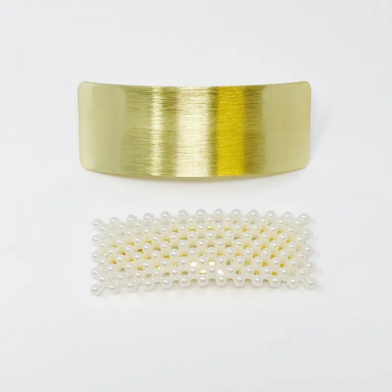 Golden Pearl Hair Barrette Ellison+Young