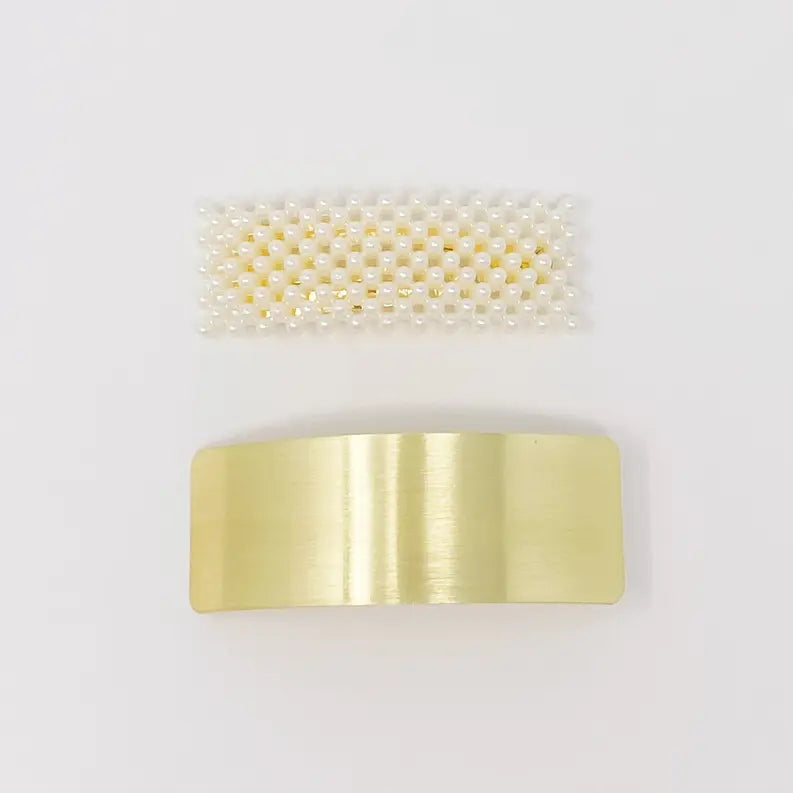 Golden Pearl Hair Barrette Ellison+Young