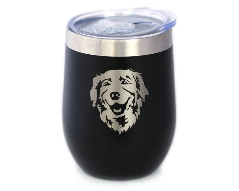 Golden Retriever Insulated Wine Tumbler - Dog Gifts Bevvee