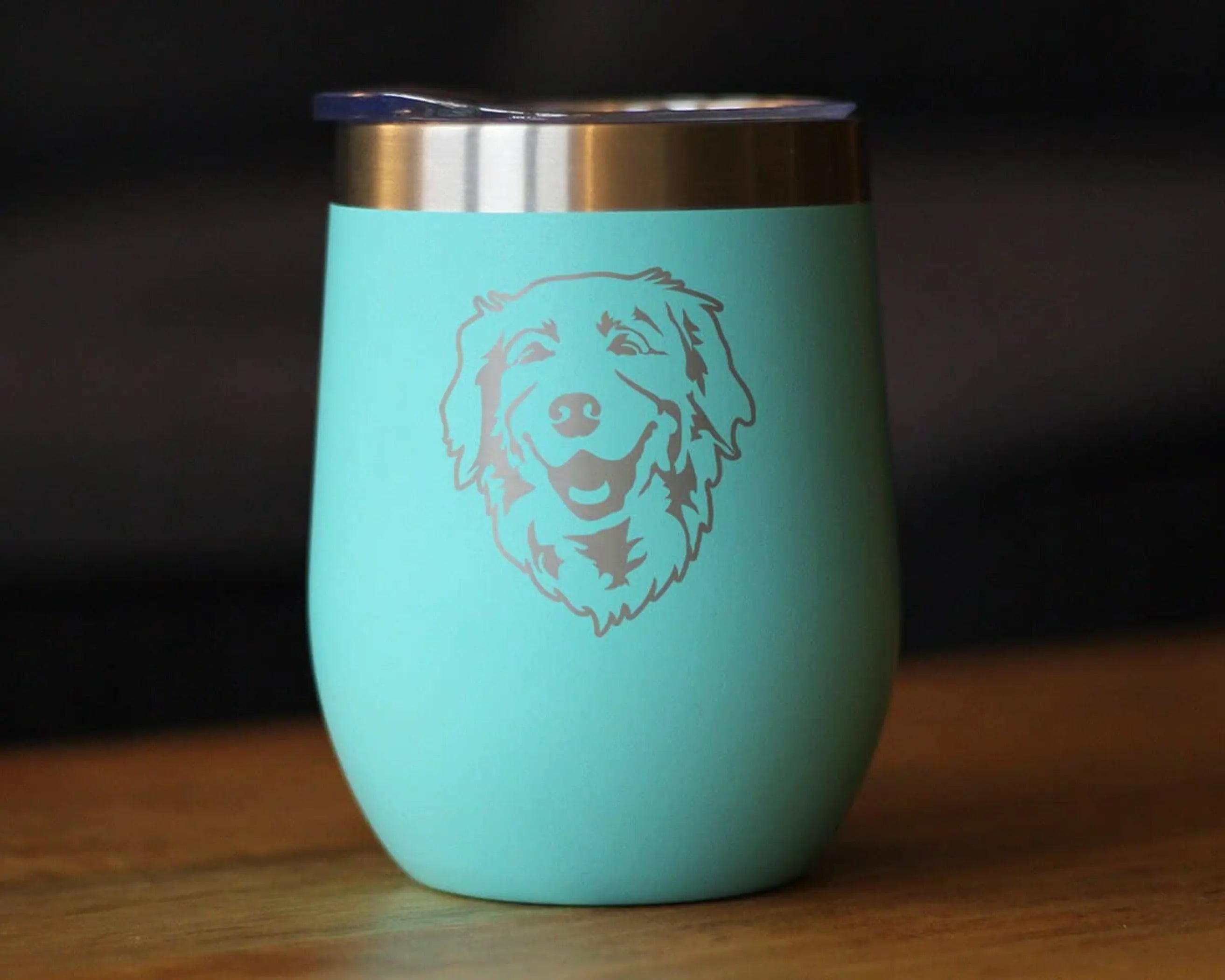 Golden Retriever Insulated Wine Tumbler - Dog Gifts Bevvee