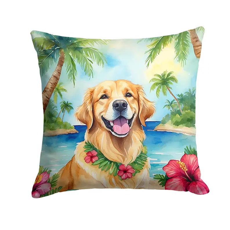 Golden Retriever Luau Pair of Pot Holders Caroline's Treasures