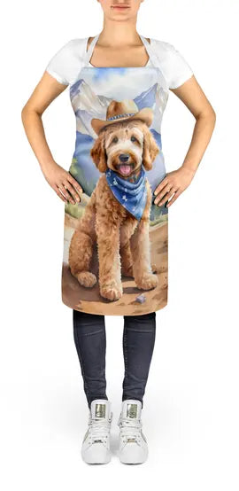 Goldendoodle Cowboy Welcome Apron Caroline's Treasures