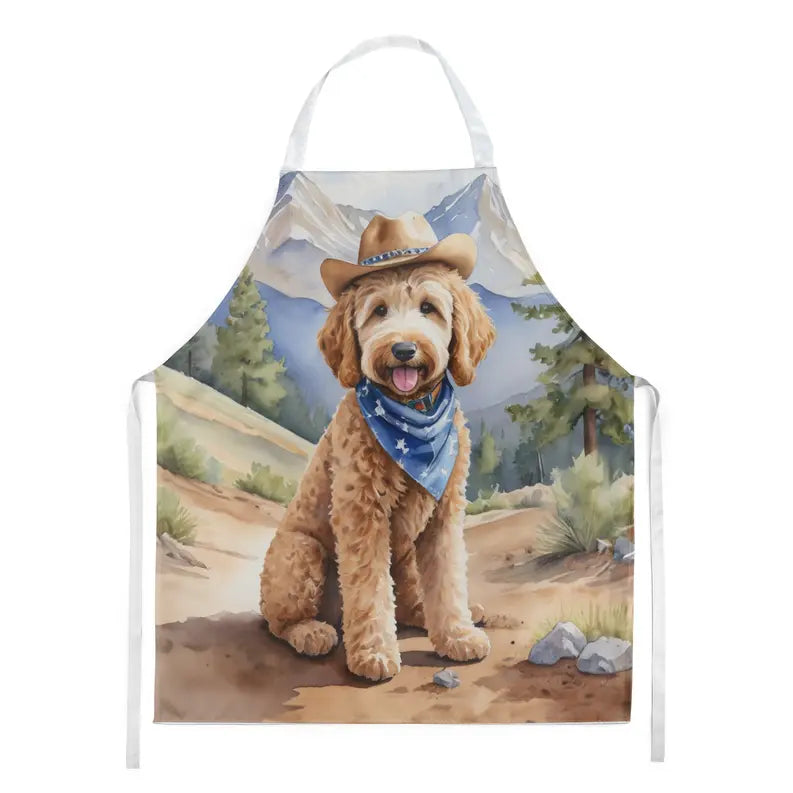Goldendoodle Cowboy Welcome Apron Caroline's Treasures