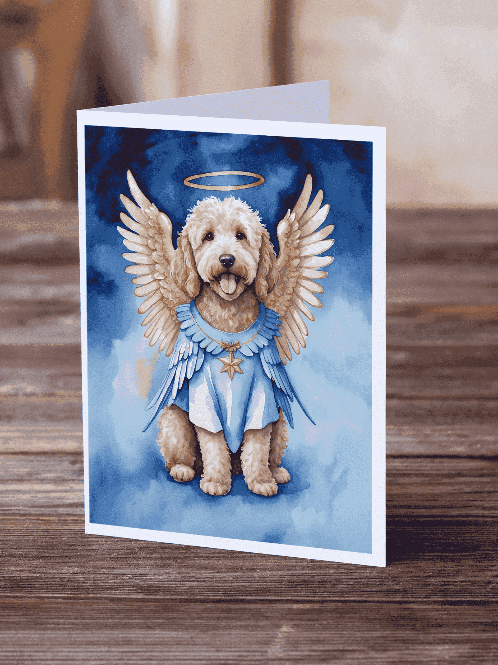 Goldendoodle My Angel Greeting Cards Pack of 8 Caroline's Treasures