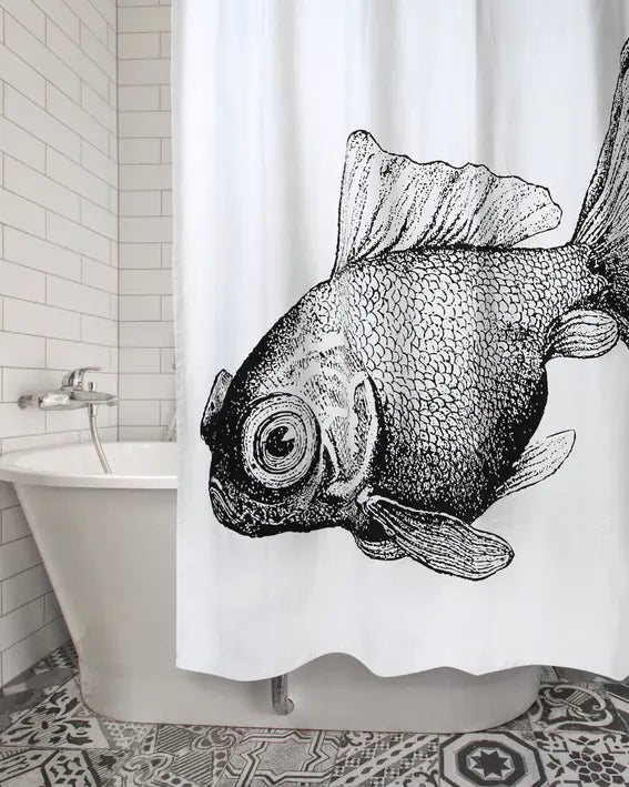 Goldfish Shower Curtain Thomas Paul