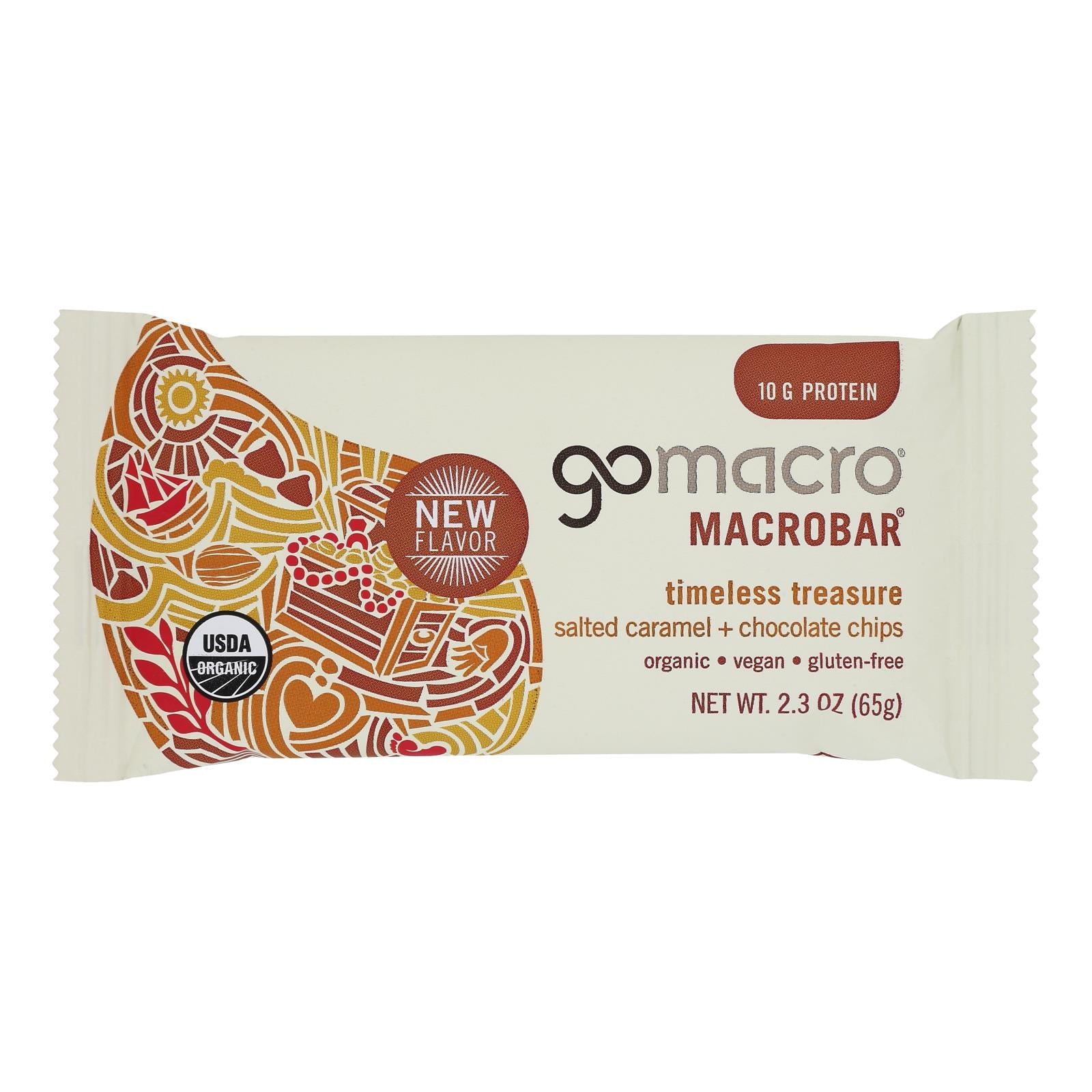 Gomacro - Bar Saltd Caramel Cchip - Case Of 12-2.3 Oz Gomacro
