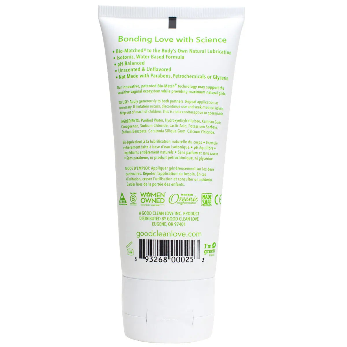 Good Clean Love BioNude Lube 3oz - GreatEagleInc