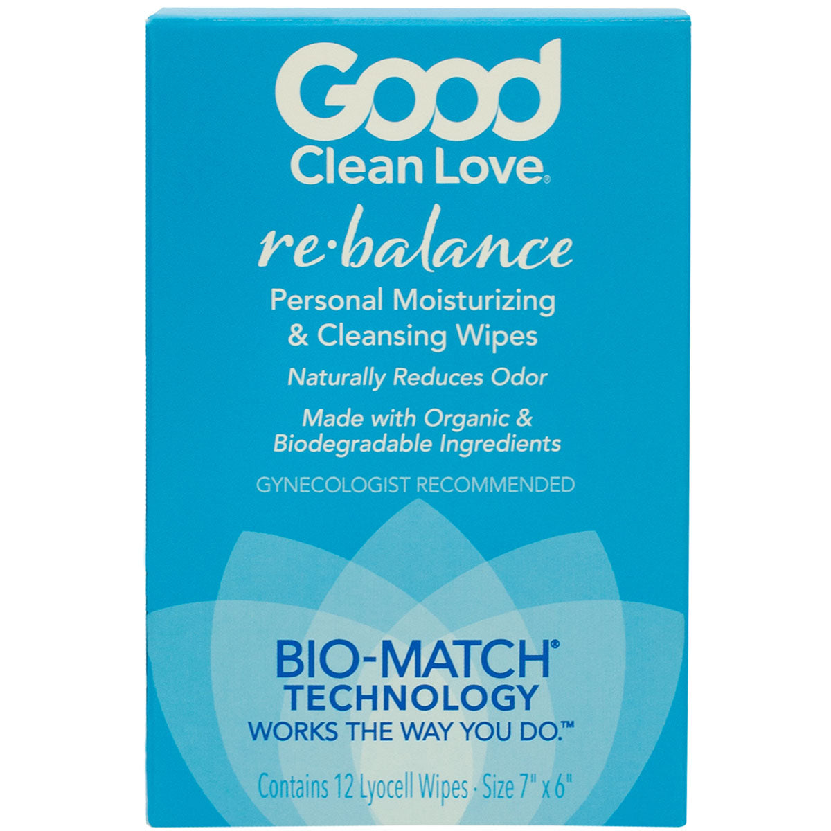 Good Clean Love Rebalance Cleansing Wipes 12 ct. Good Clean Love