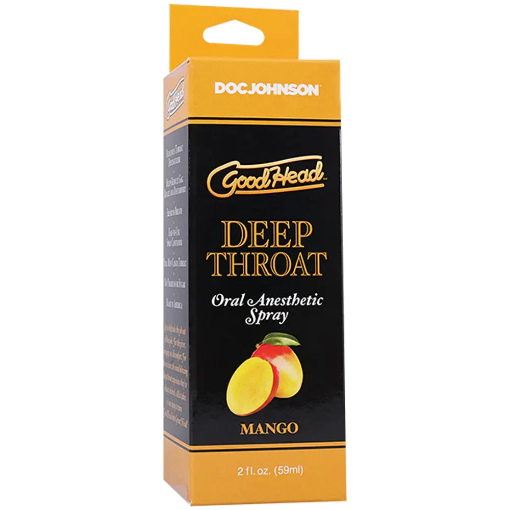 Goodhead Deep Throat Spray Mango 2 Fl Oz Doc Johnson