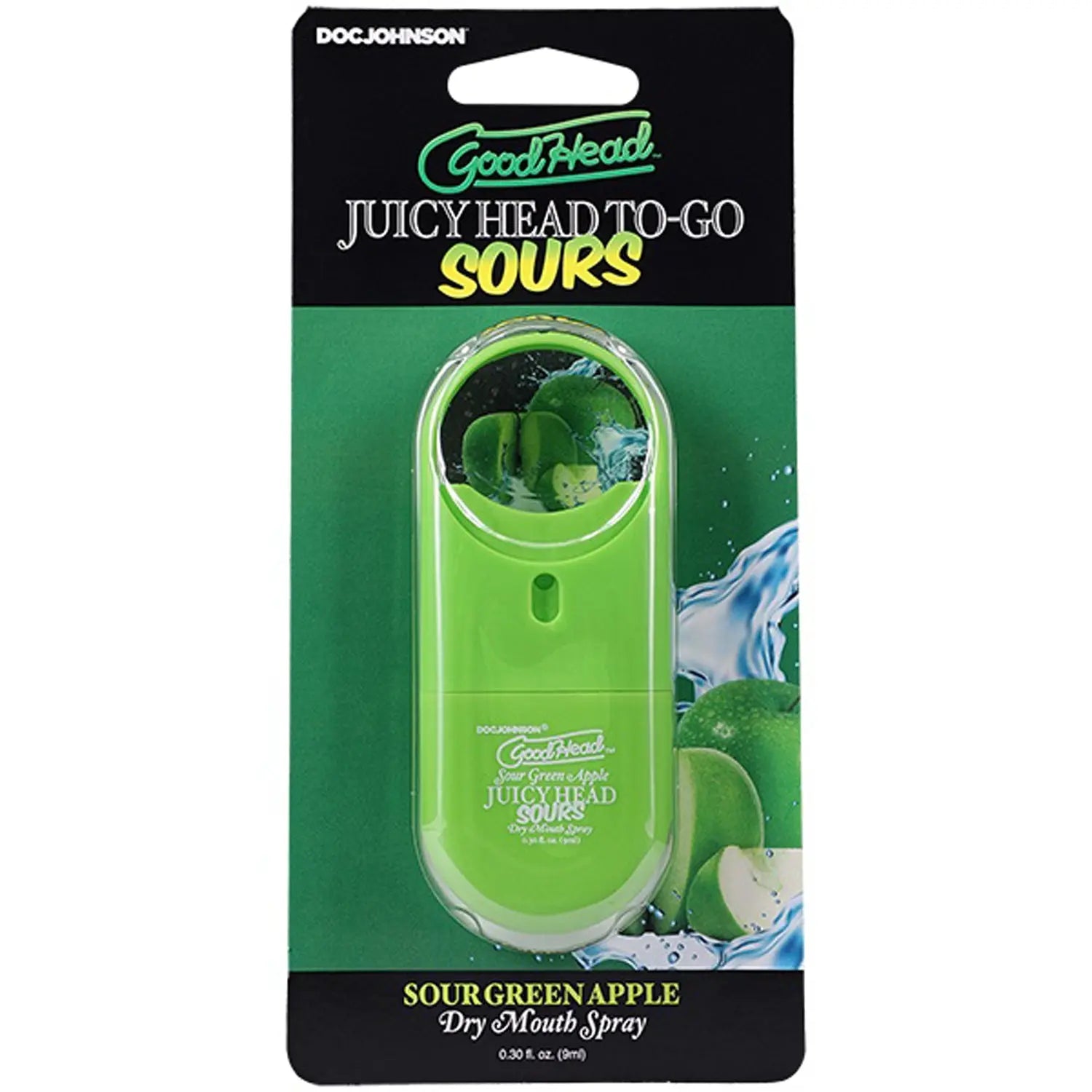 Goodhead Juicyhead Dry Mouth Spray to Go - Sour Green Apple .30 Oz Doc Johnson