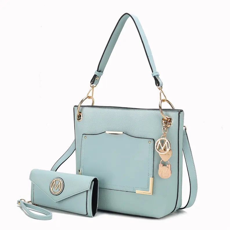 Grace Vegan Leather Women's Tote Bag with Wallet MKF Colletion by Mia K.