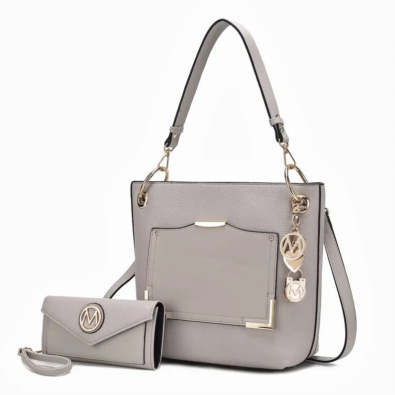 Grace Vegan Leather Women's Tote Bag with Wallet MKF Colletion by Mia K.