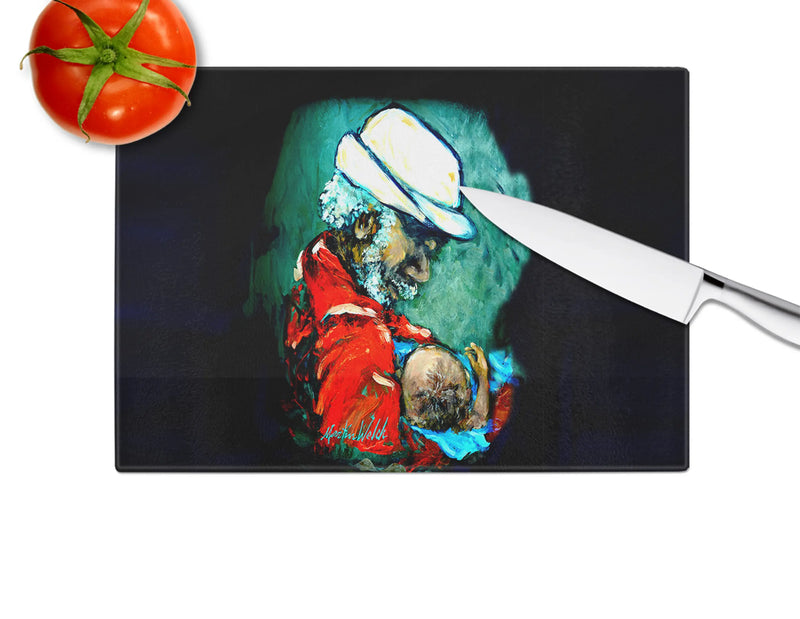 Grand Pappy and Baby Glass Cutting Board Caroline's Treasures