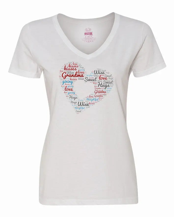 Grandma's My Heart Ladies Shirt Medium Bad Baby Inc