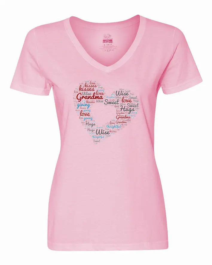 Grandma's My Heart Ladies Shirt Medium Bad Baby Inc