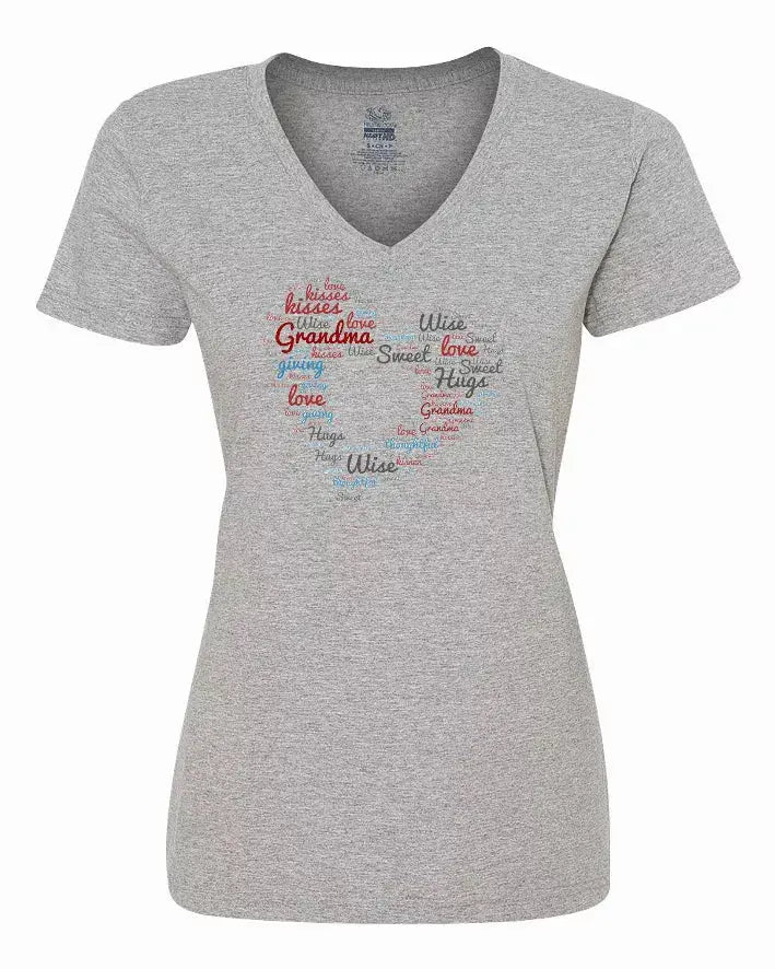 Grandma's My Heart Ladies Shirt Small Bad Baby Inc
