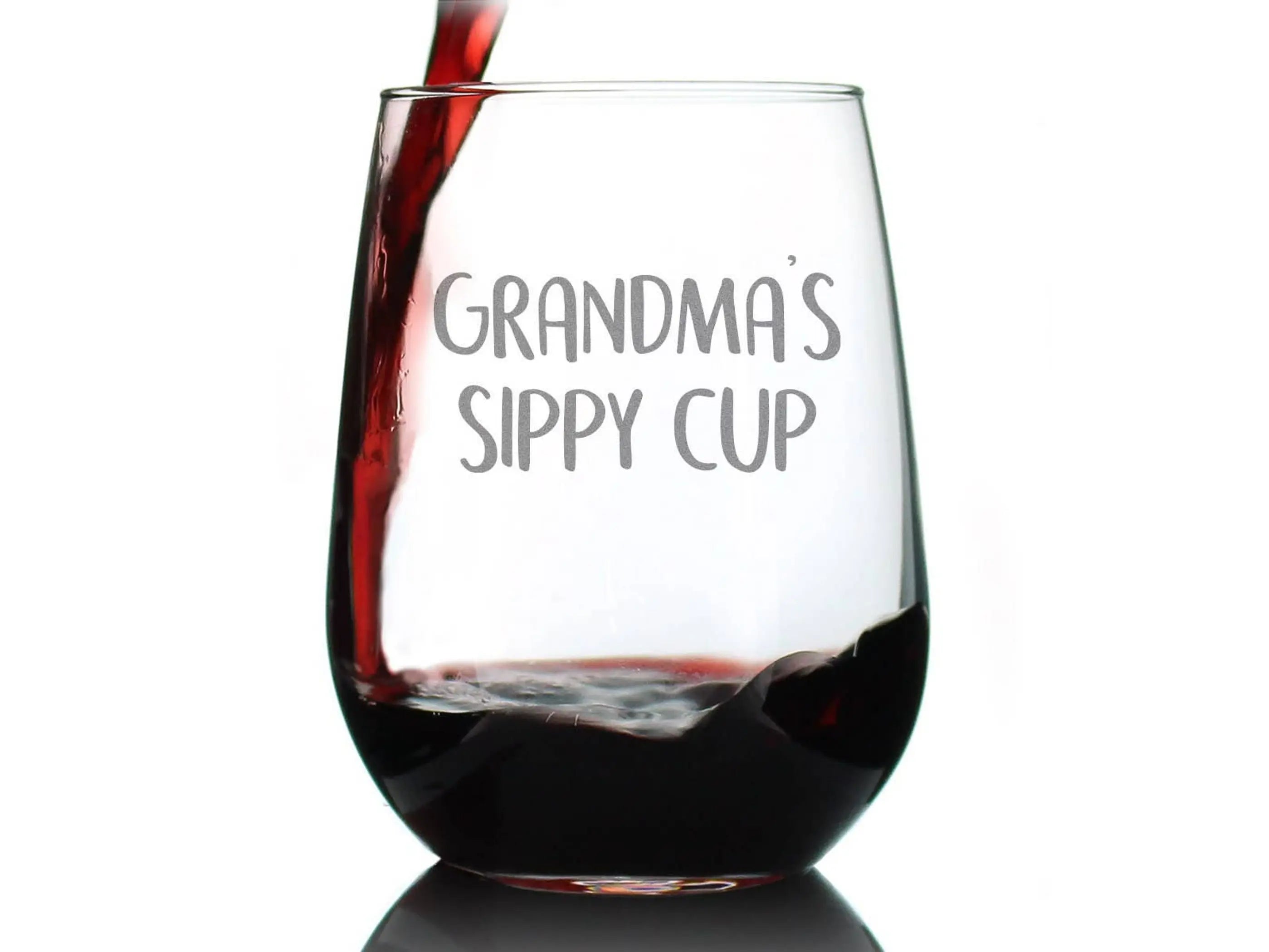 Grandmas Sippy Cup Stemless Wine Glass - Mother's Day Gifts Bevvee
