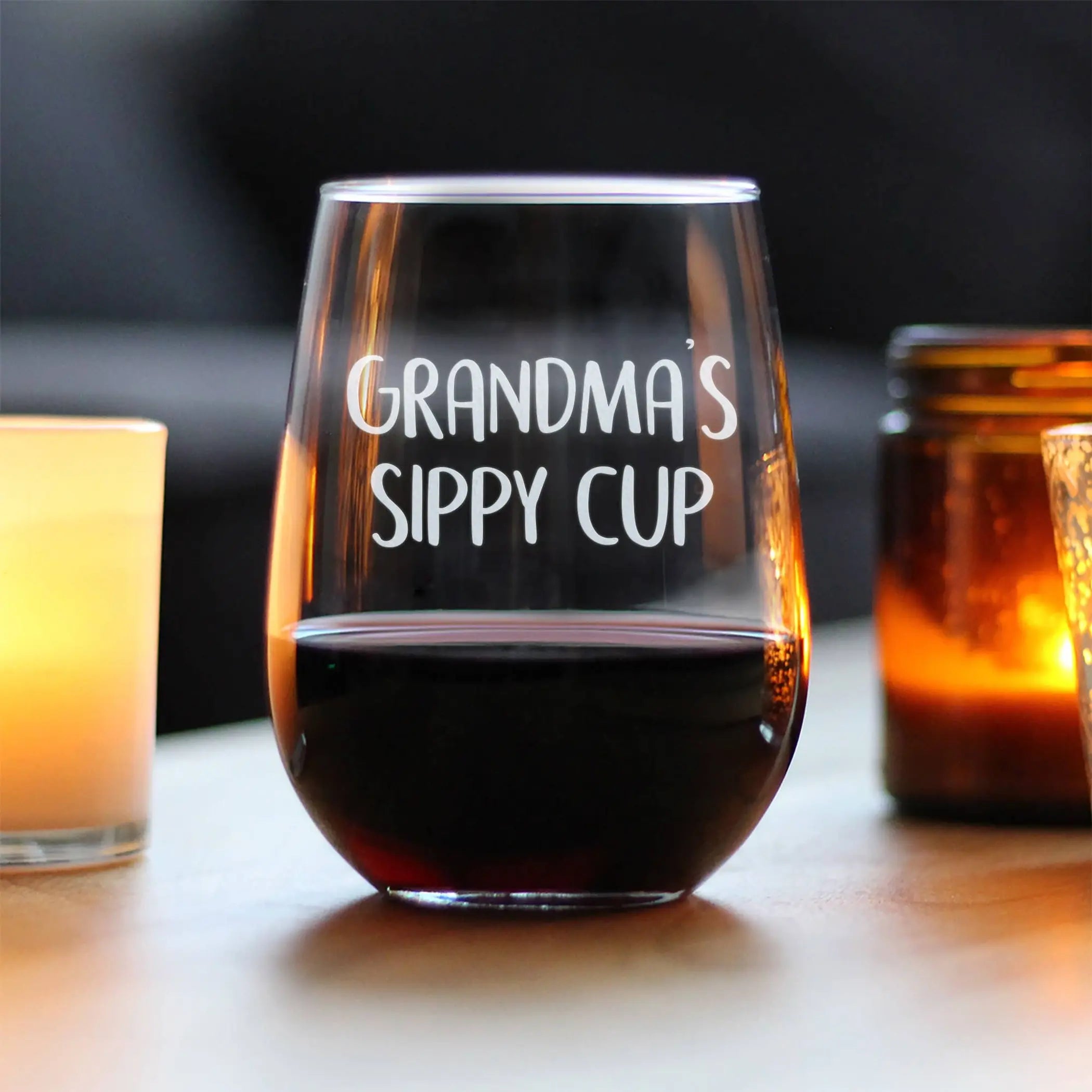 Grandmas Sippy Cup Stemless Wine Glass - Mother's Day Gifts Bevvee