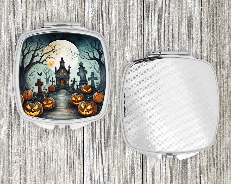 Graveyard Spooky Compact Mirror Caroline's Treasures