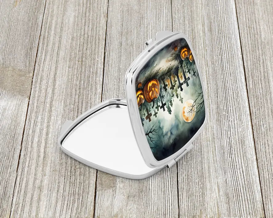 Graveyard Spooky Compact Mirror Caroline's Treasures