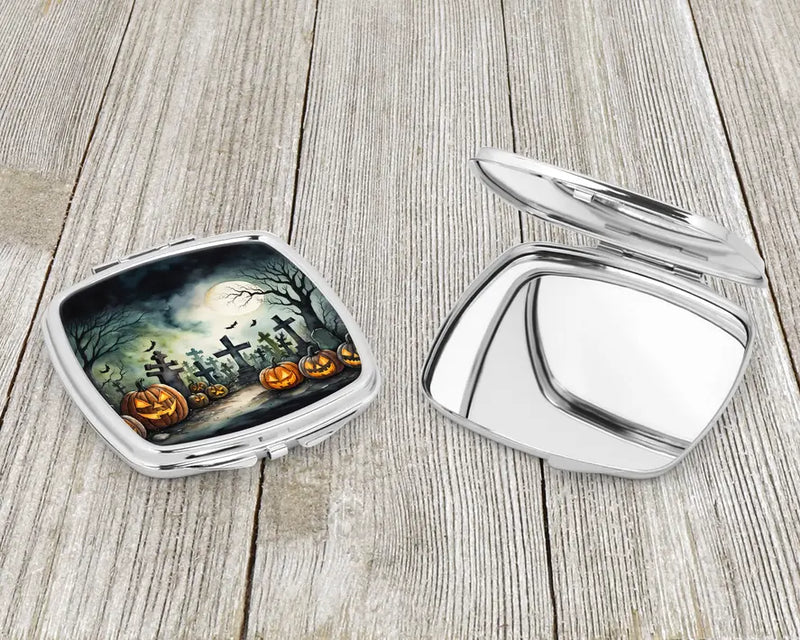 Graveyard Spooky Compact Mirror Caroline's Treasures