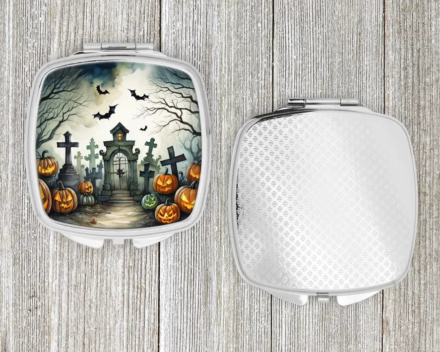 Graveyard Spooky Compact Mirror Caroline's Treasures