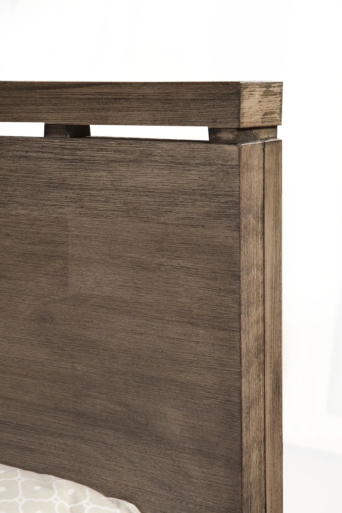Gray Distressed Wood King Bed Frame Homeroots Bed & Bath