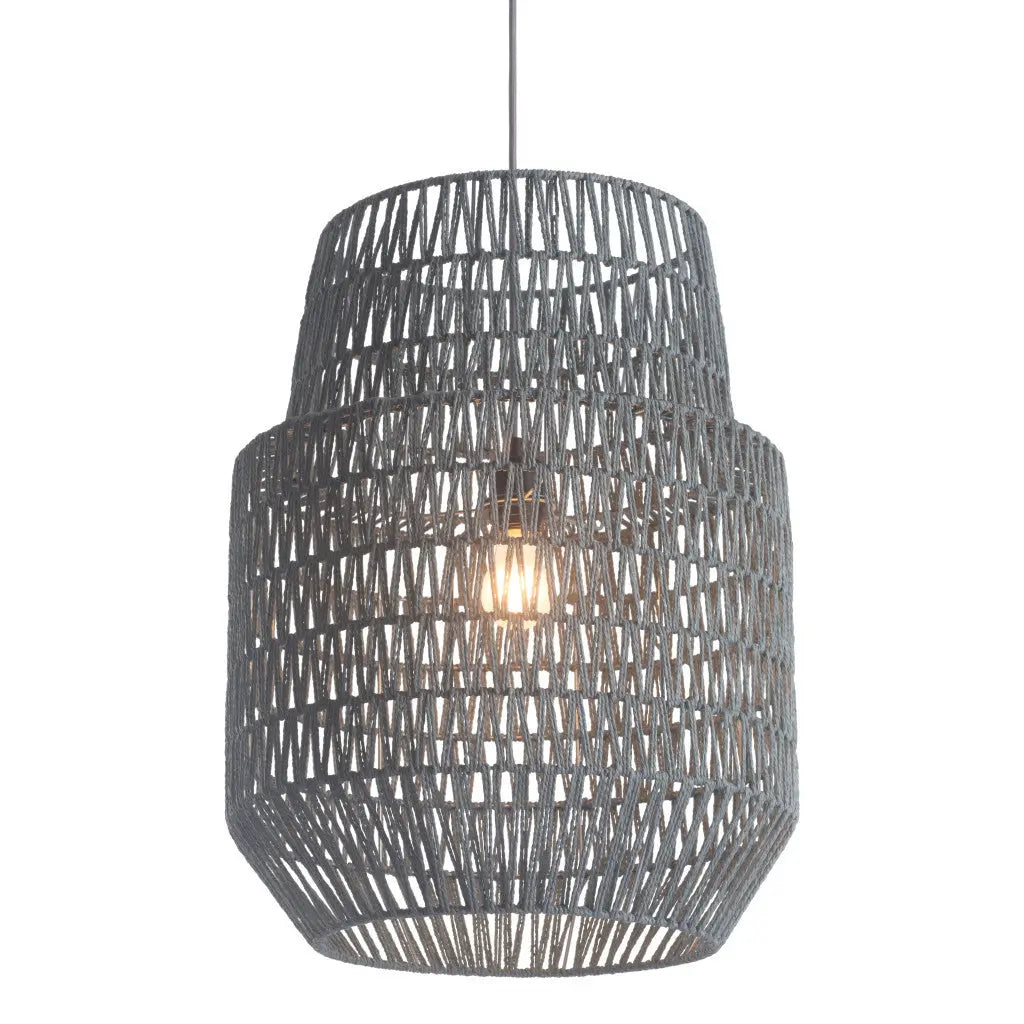 Gray Night Sky Zig Zag Ceiling Lamp - GreatEagleInc