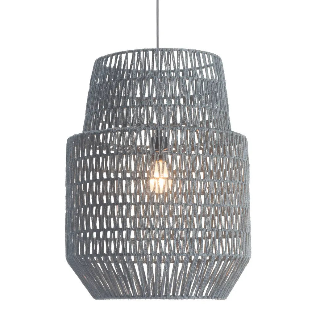 Gray Night Sky Zig Zag Ceiling Lamp - GreatEagleInc