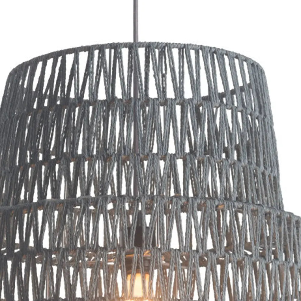 Gray Night Sky Zig Zag Ceiling Lamp - GreatEagleInc