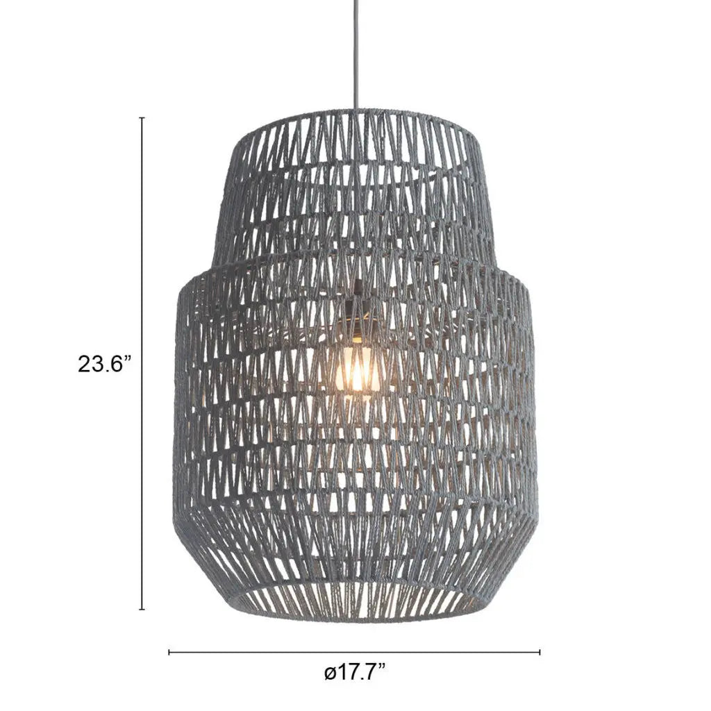 Gray Night Sky Zig Zag Ceiling Lamp - GreatEagleInc