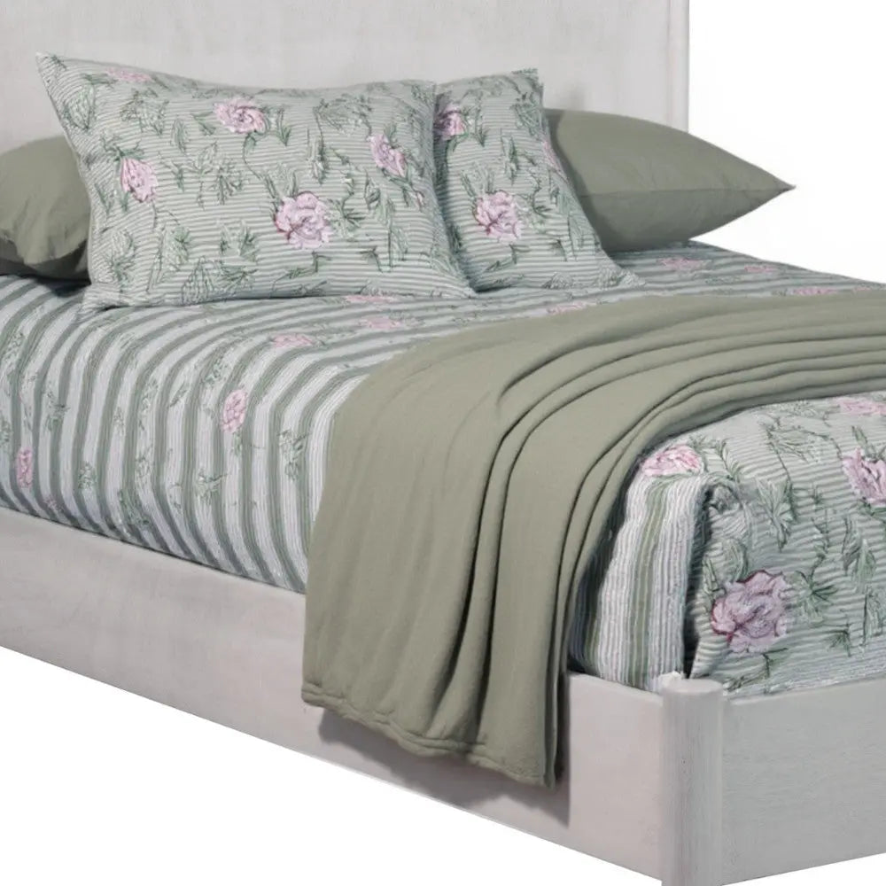 Gray Solid Wood Full Bed Frame Homeroots Bed & Bath