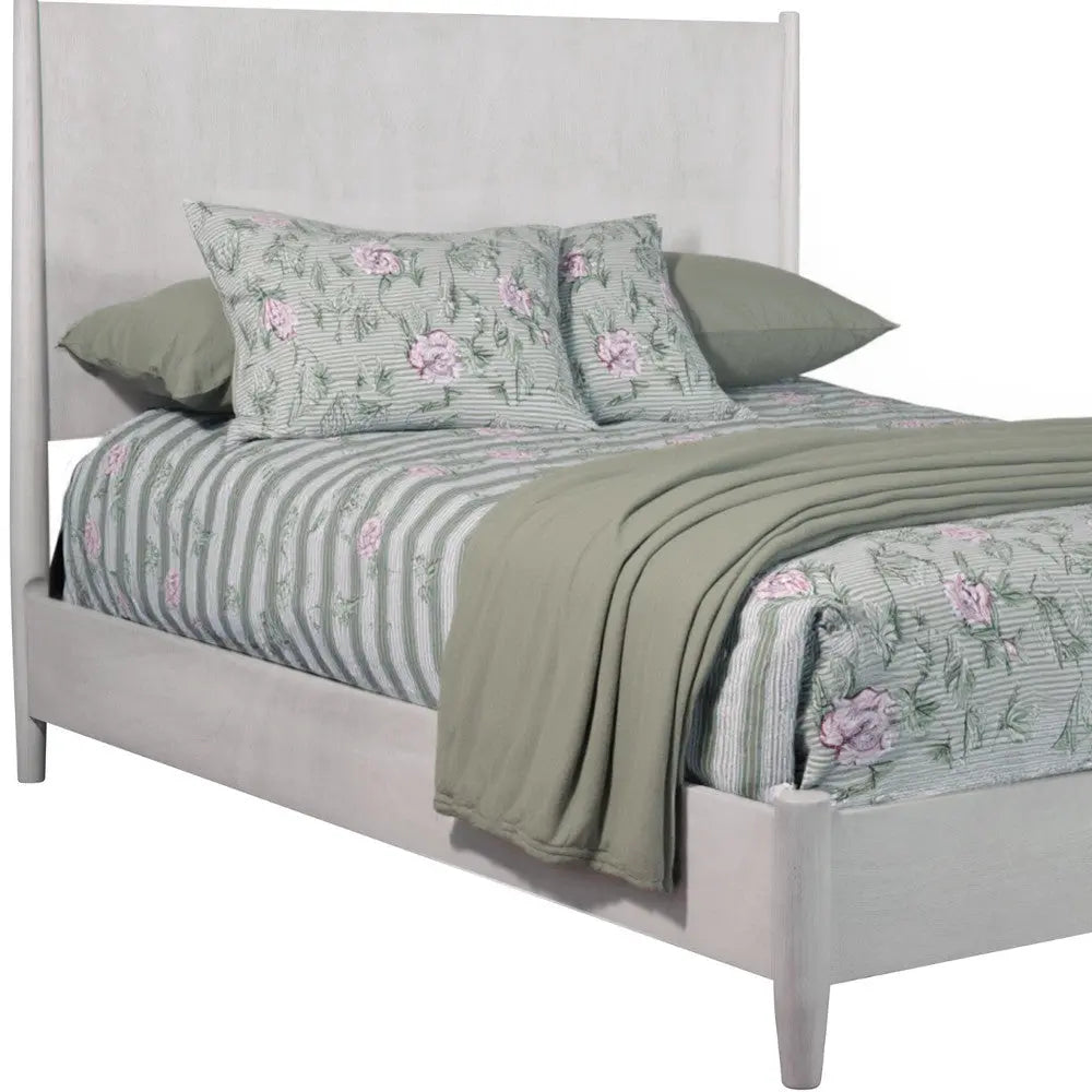 Gray Solid Wood Full Bed Frame Homeroots Bed & Bath