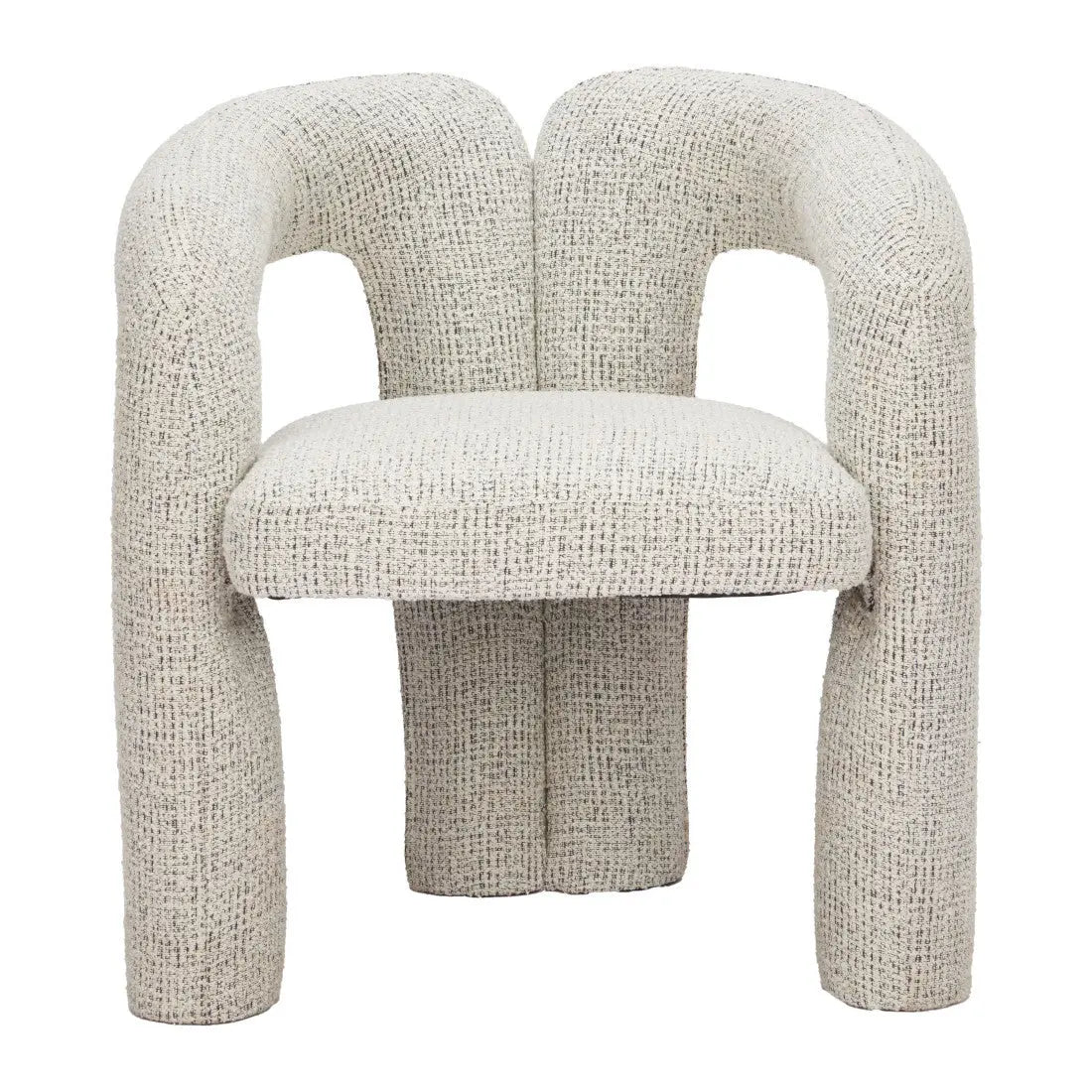 Gray Upholstery Open Back Dining Arm Chair Homeroots Kitchen & Dining