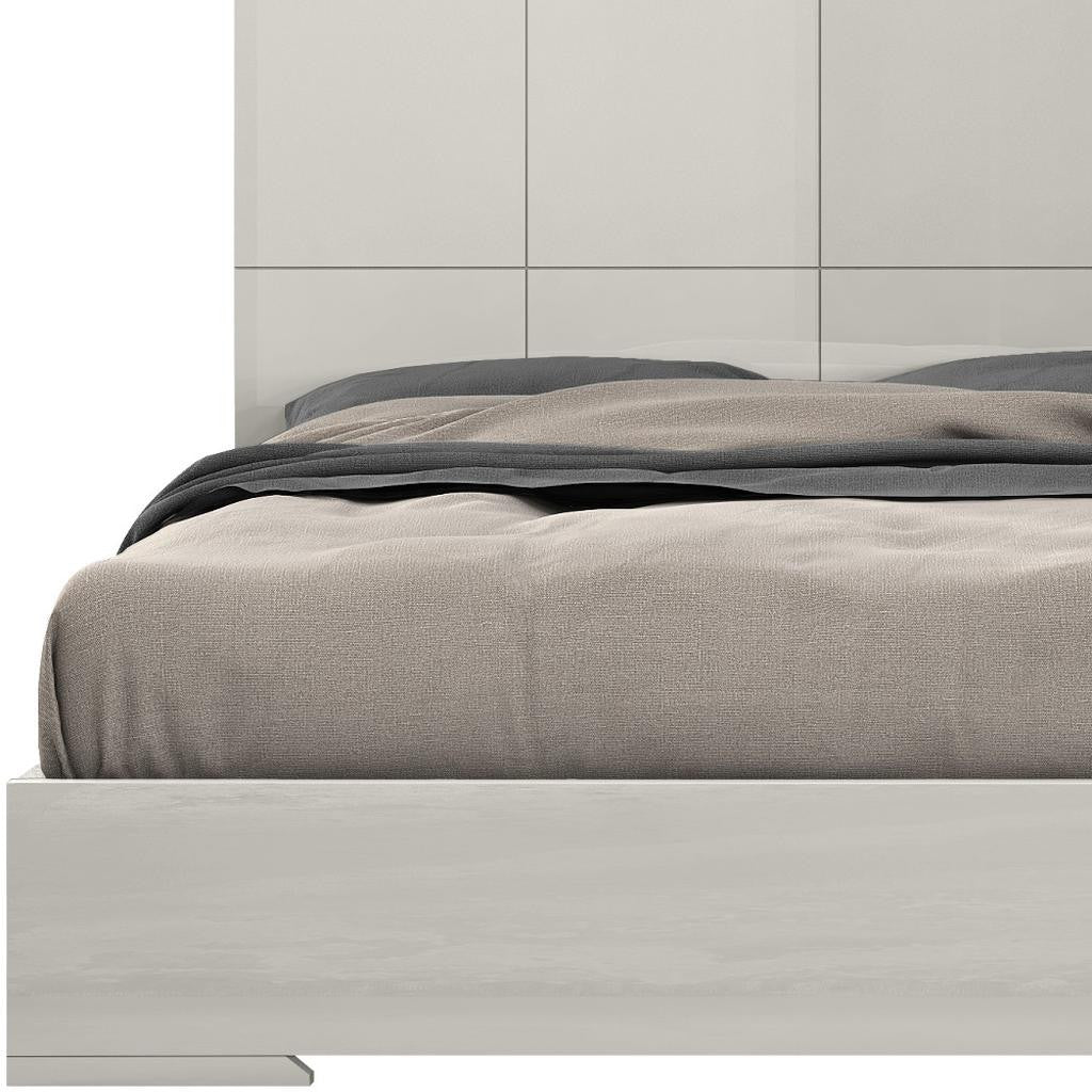 Gray Wood King Bed Frame - GreatEagleInc
