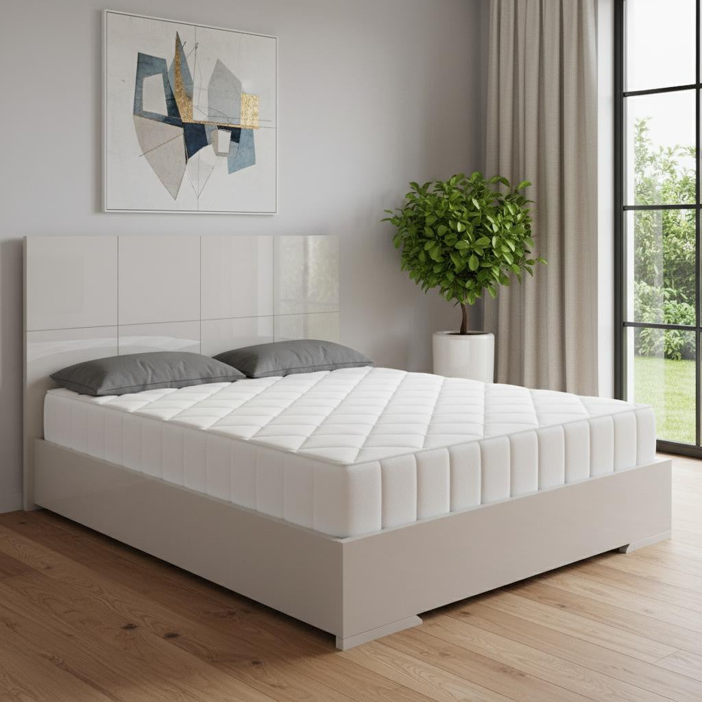 Gray Wood King Bed Frame - GreatEagleInc