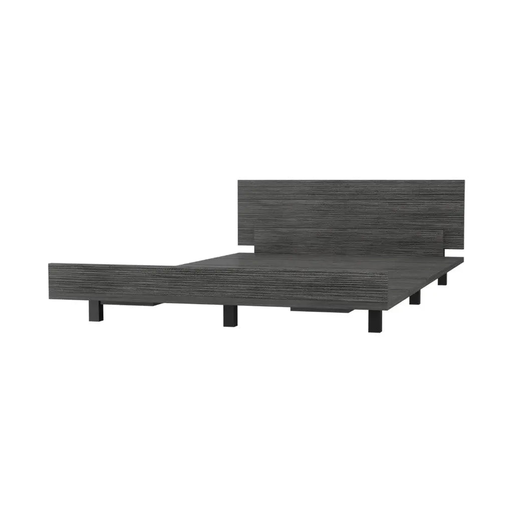 Gray Wood Twin Bed Frame Homeroots Bed & Bath