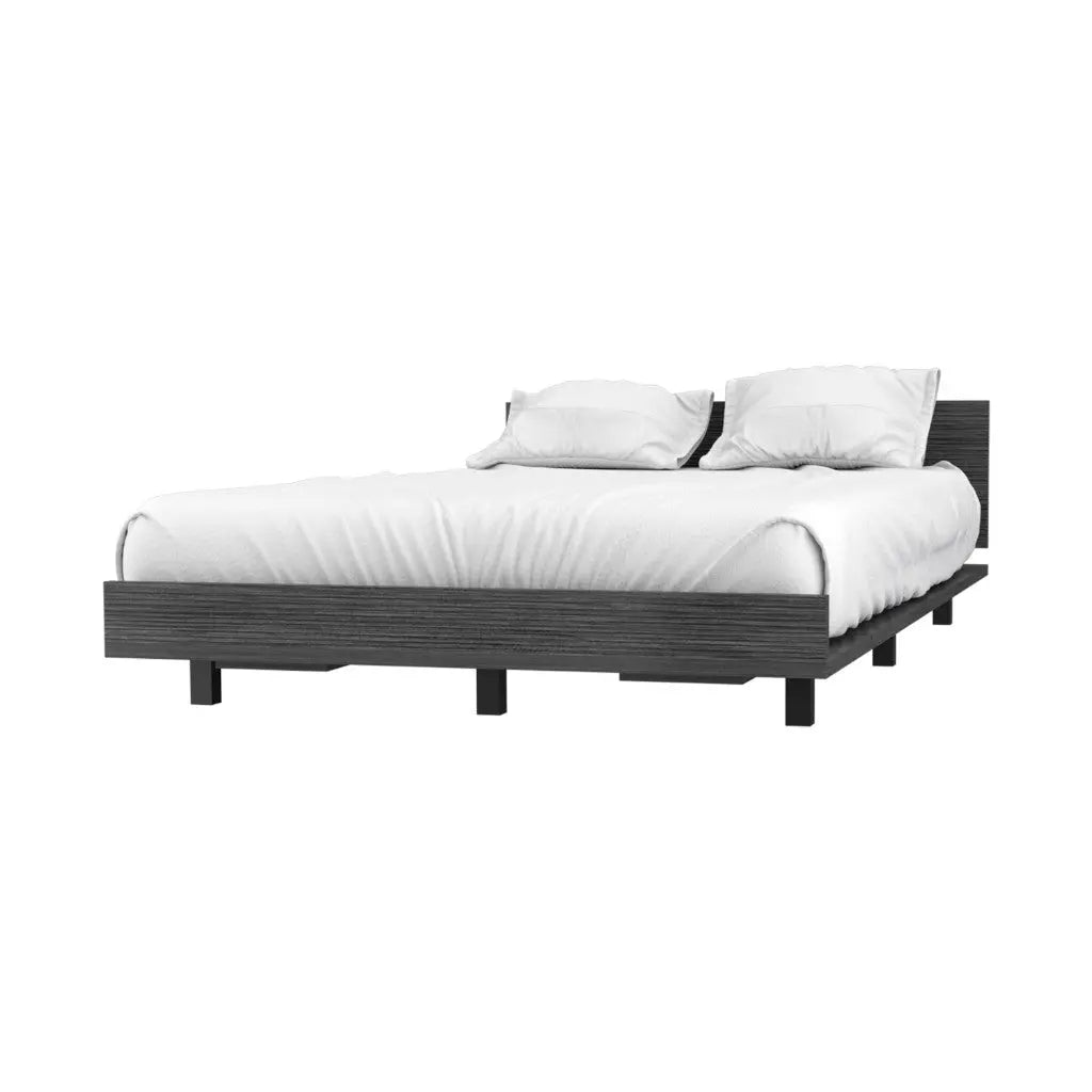 Gray Wood Twin Bed Frame Homeroots Bed & Bath