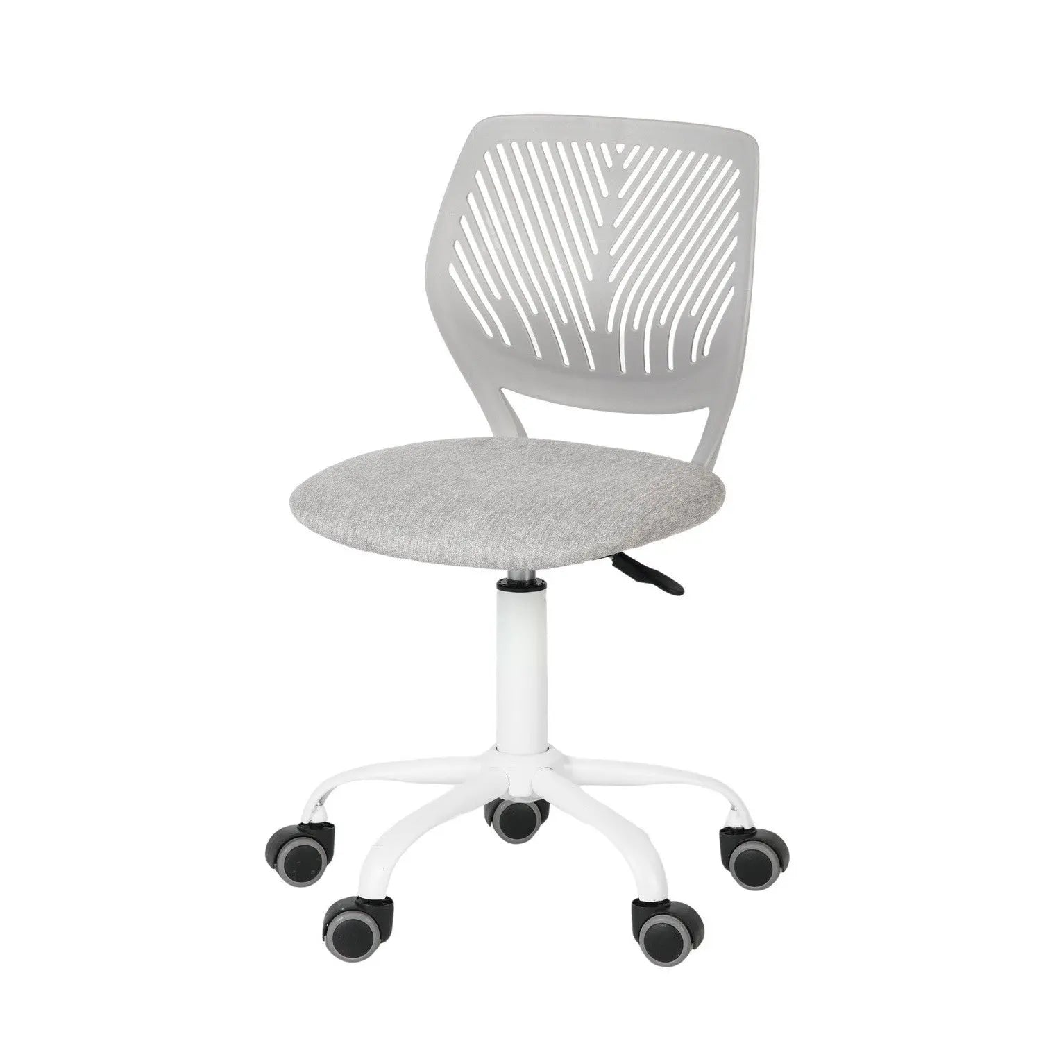 Gray and Black Adjustable Height Swivel Rolling Office Chair Homeroots Office