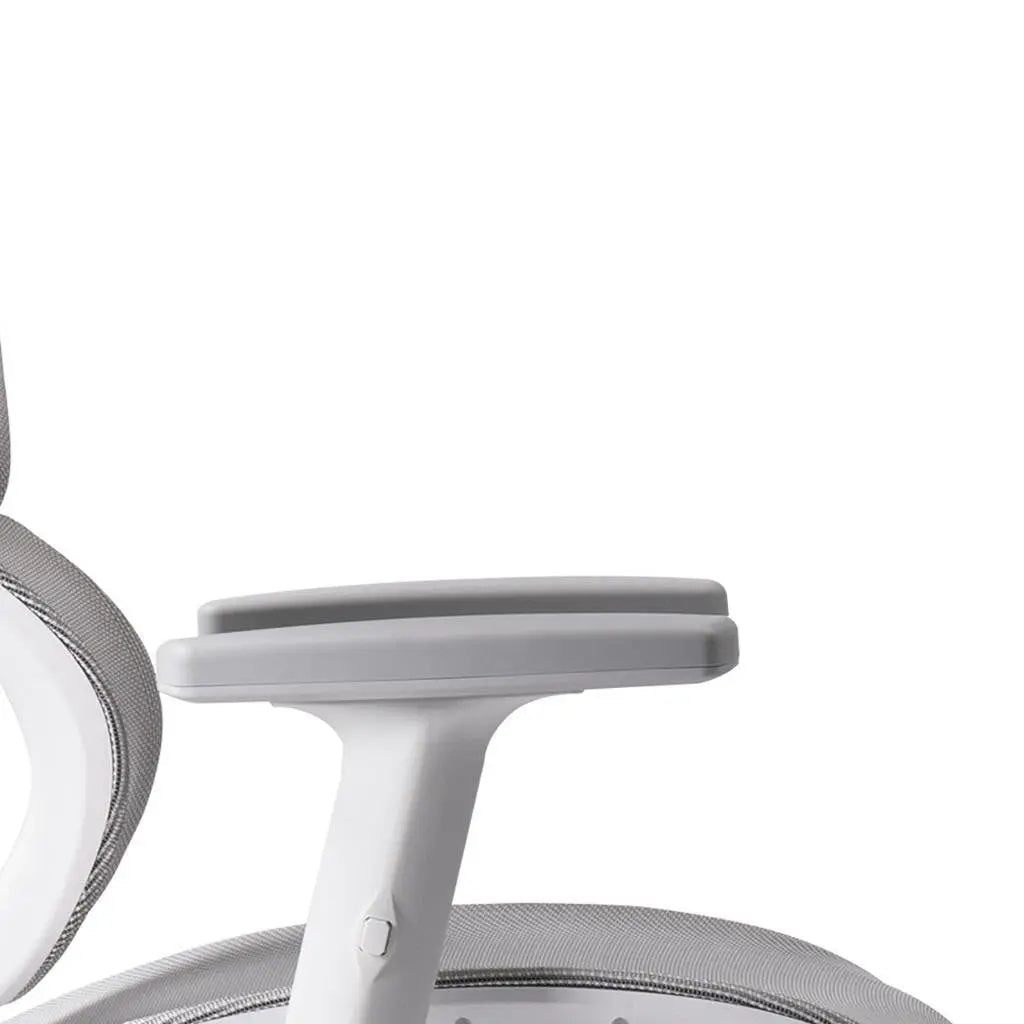 Gray and White Adjustable Height Swivel Rolling Gaming Chair Homeroots Office